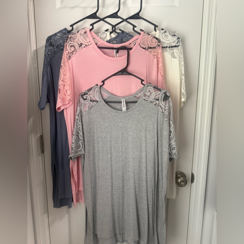 Zenana Premium Shirts - Lot of 4 - Size Large - NWOT